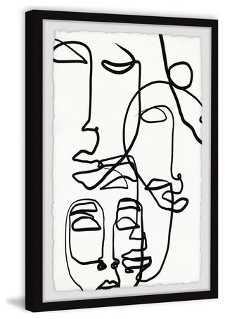 "Sleepy Faces" Framed Painting Print, 24x36