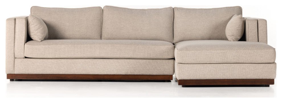 Lawrence 2pc Raf Sectional-Nova Taupe