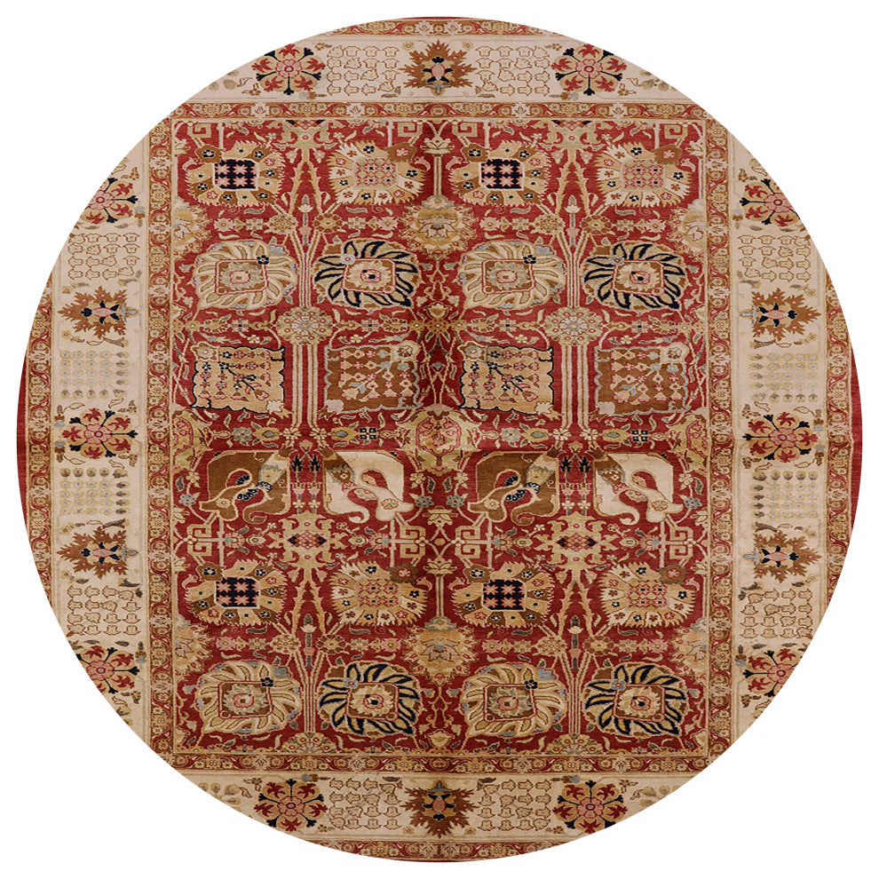 Ahgly Company Indoor Round Mid-Century Modern Area Rugs, 8' Round
