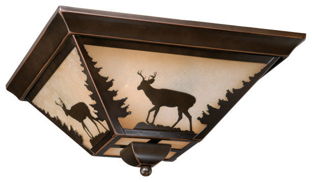 Bryce 14" Flush Mount Burnished Bronze