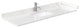 Beckett TK 60" Dark Gray Single Vanity, Cultured Top, Nickel Trim
