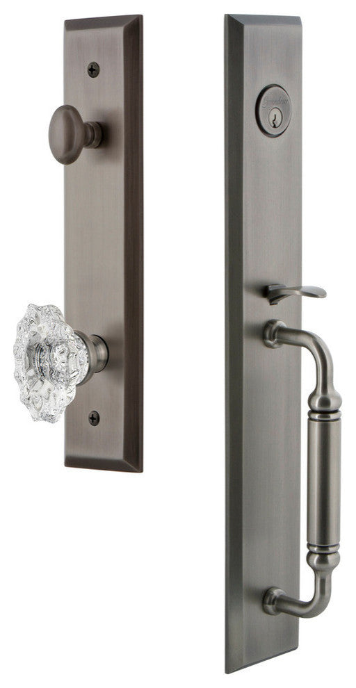 Fifth Avenue 1-Piece Dummy Handleset, C Grip and Biarritz Knob, 849295