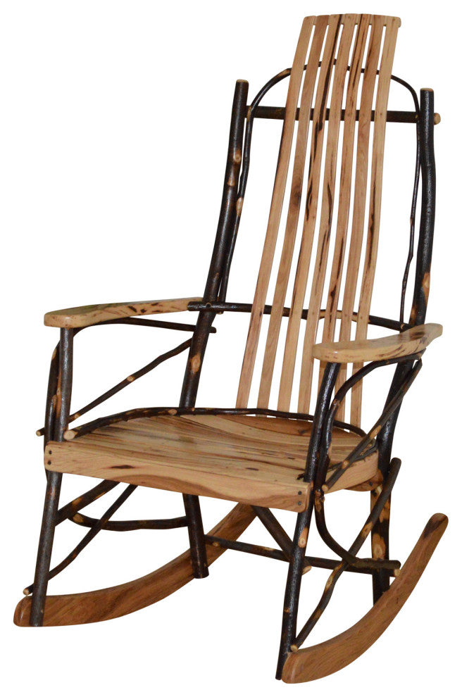 Hickory Rocker, Rustic Hickory