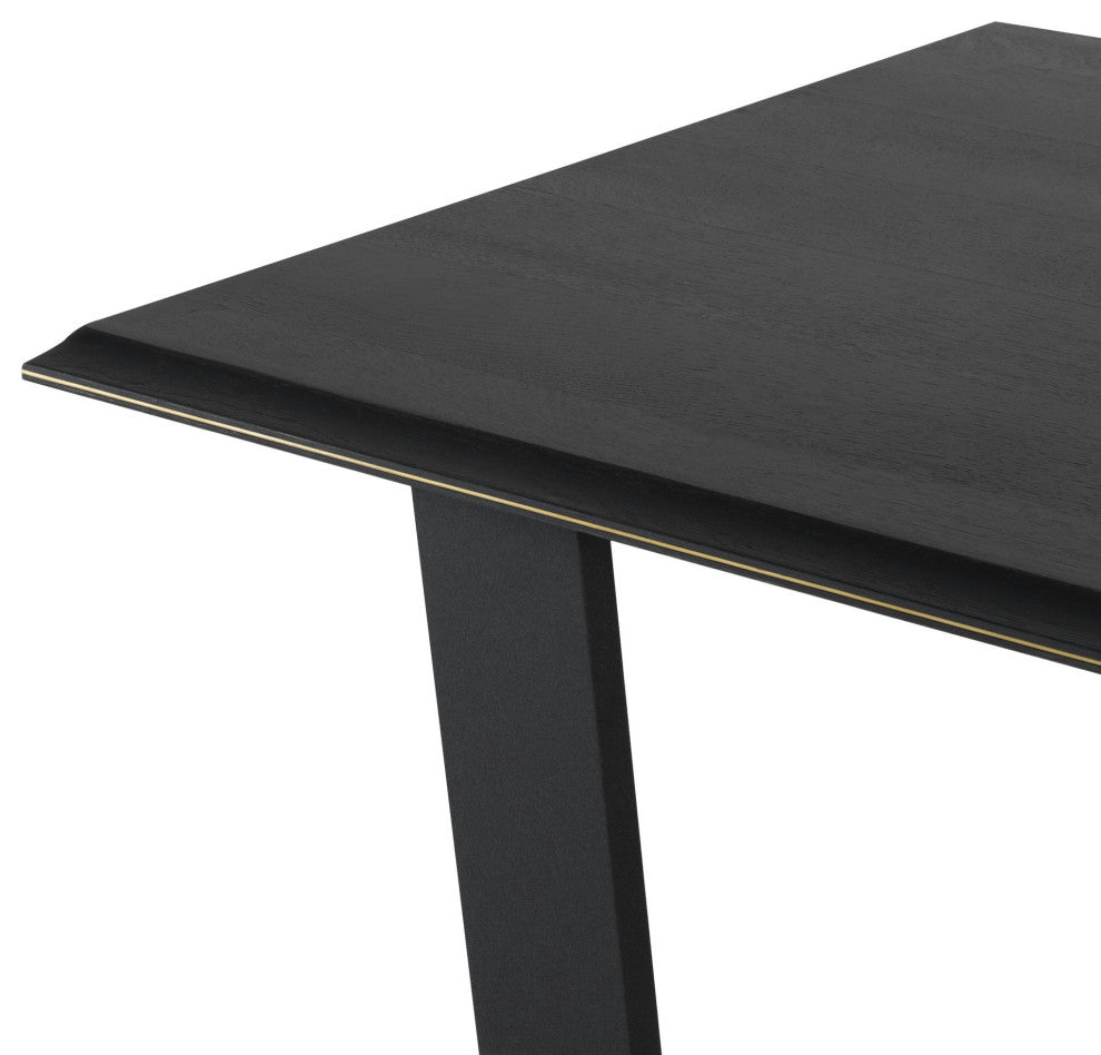 Linea Ebonized Wood Dining Table, HGSR832