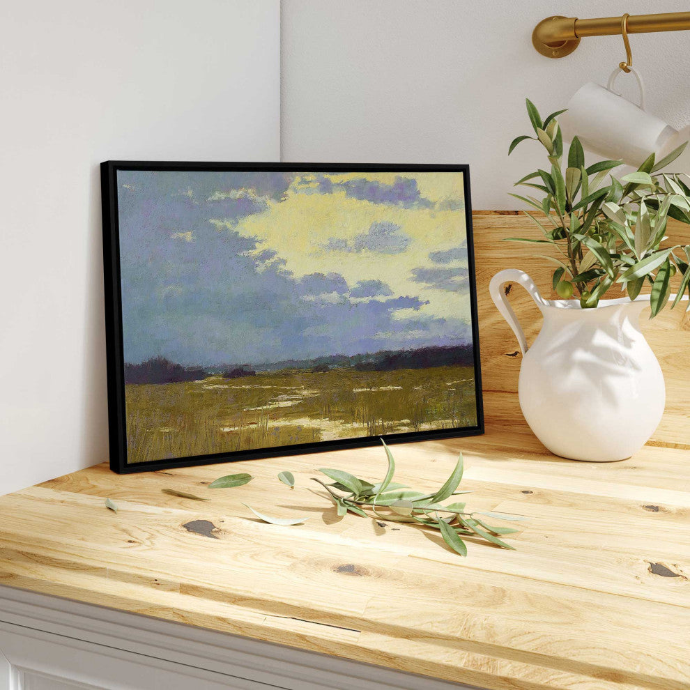 "Lemonade Skies" - A Serene Twilight Canvas Art Print
