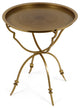 Denny Vintage Style Handcrafted Iron Tray Top Side Table