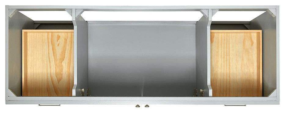 Ariel Hamlet 61" Oval Sink Bath Vanity, 1.5" Carrara Marble