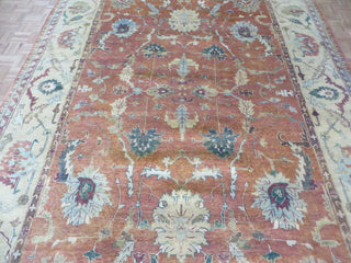 8'10x11'10 Handmade Rust Orange Persian Serapi Heriz Oriental Rug