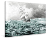 "Rough Waters" Painting Print on Wrapped Canvas