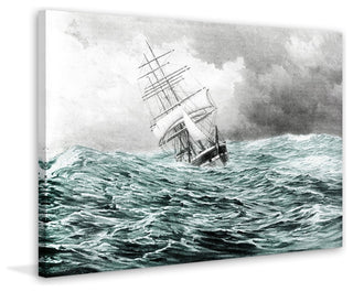 "Rough Waters" Painting Print on Wrapped Canvas