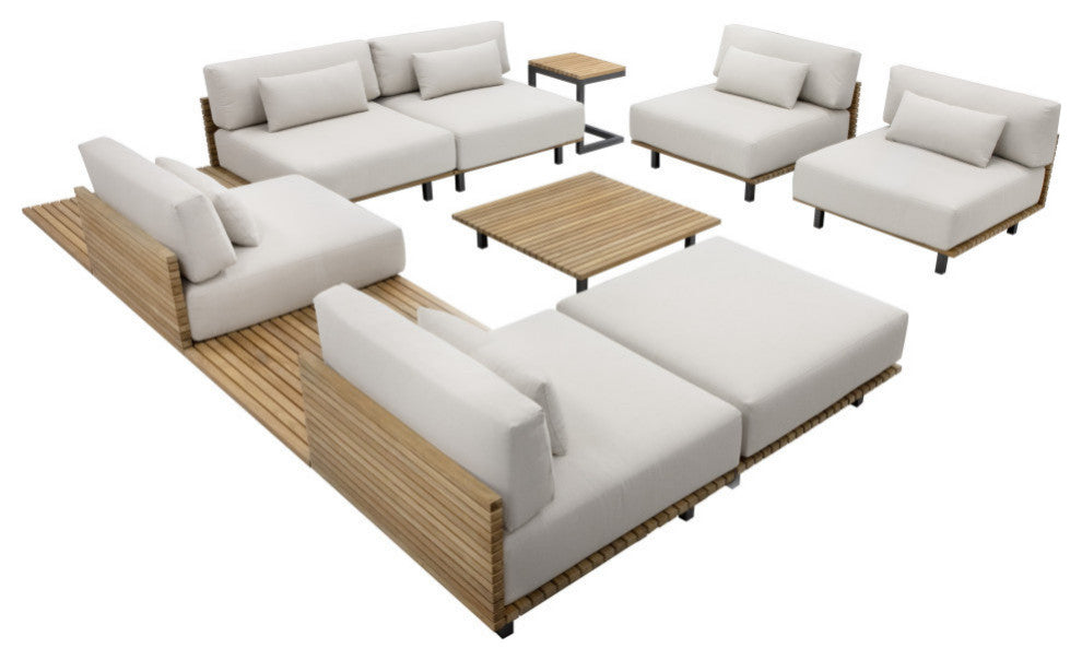 Geneve Modular Ottoman Palazzo Cream