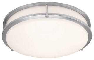 Solero III LED Flush Mount, Brushed Steel, 24"