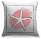 "Sea Star - Coastal Watercolor" Outdoor Pillow 20"x20"