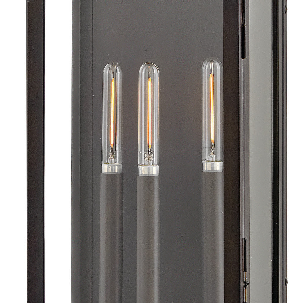 Hinkley Tiverton Large Wall Mount Lantern, Dark Oxidized Brass