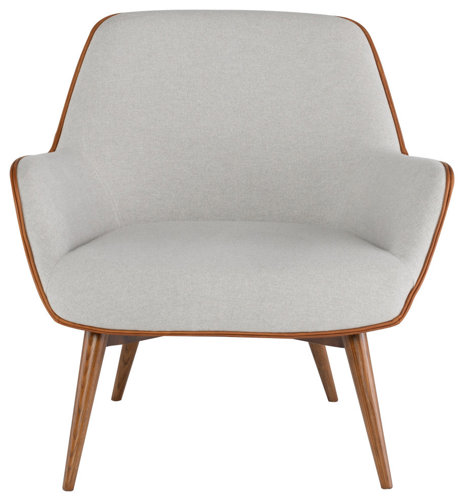 Gretchen Stone Grey Fabric Occasional Chair