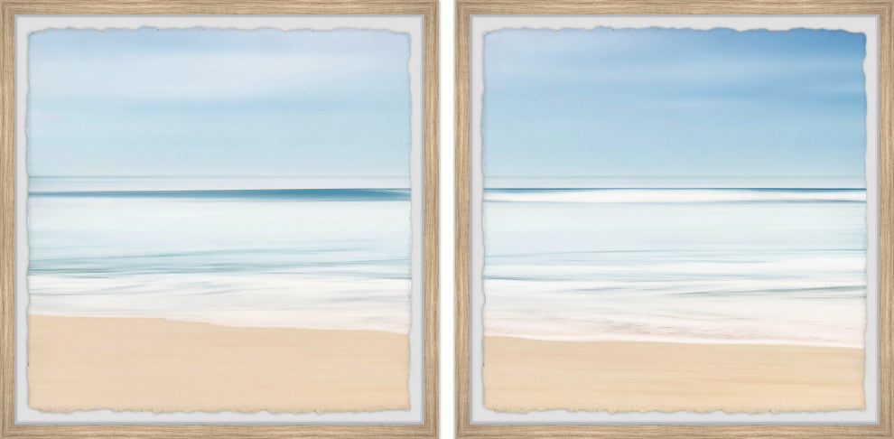 Sea Waves Foam Diptych, 2-Piece Set, 32x32 Panels