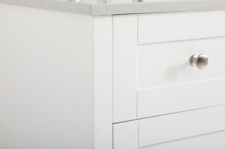 60" Double Bathroom Vanity, White