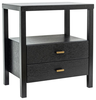 East at Main Windwood 22" Wood Nightstand, Black
