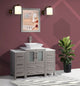 Vanity Art Bathroom Vanity Set With Sink, Gray, 48", Led Sensor-Switch Mirror