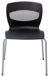 Hercules Series Commercial Grade 770 lb. Capacity Ergonomic Stack Chair, Black