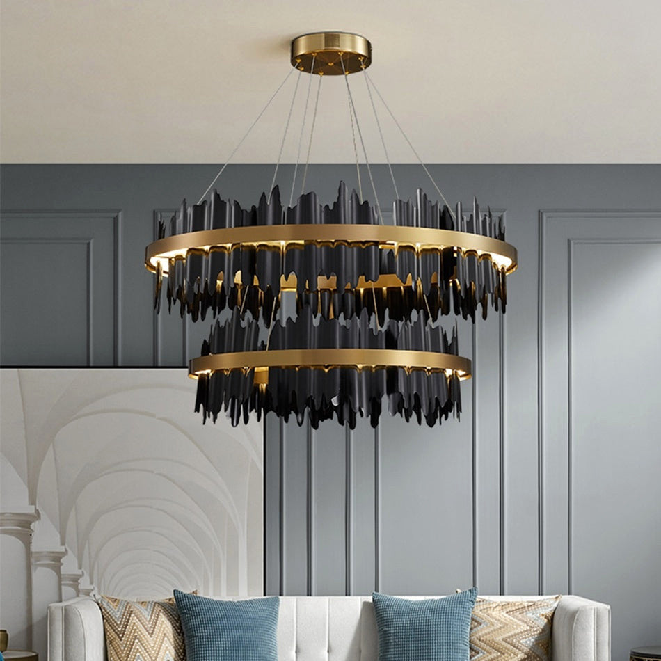 Nera 2-Tier Modern Ring Chandelier