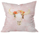 Kangarui Romantic Boho Buffalo Throw Pillow