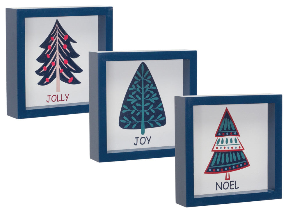 Pine Tree Sentiment Sign, 6-Piece Set