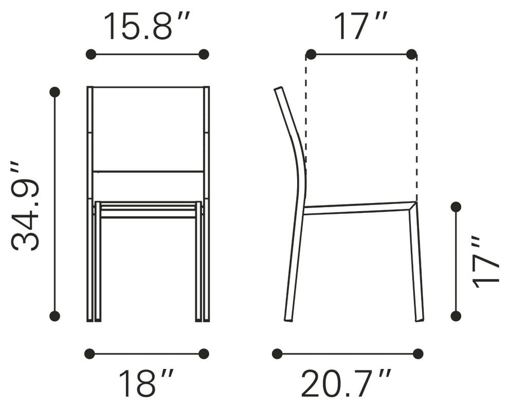 Dining Chair Armchair, Set of 2, Aluminum, Metal, Gray, Silver, Outdoor Patio