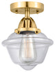 Innovations 288-1C-SG-G532 Oxford 1 Light 7.5" Semi-Flush Mount, Satin Gold