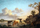 Adriaen Van de Velde Animals by the River, 18"x27" Wall Decal