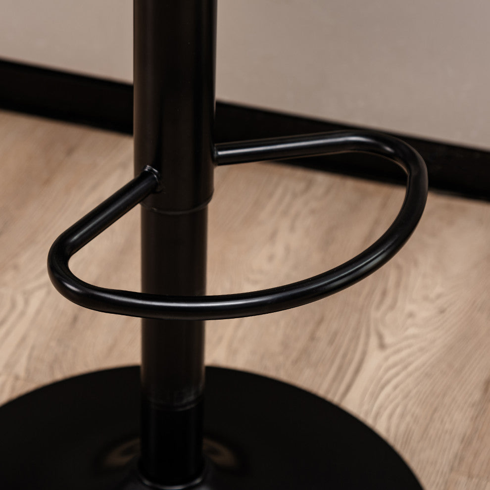 Set of 3 Adjustable Swivel Bar Stool, Hunter Green