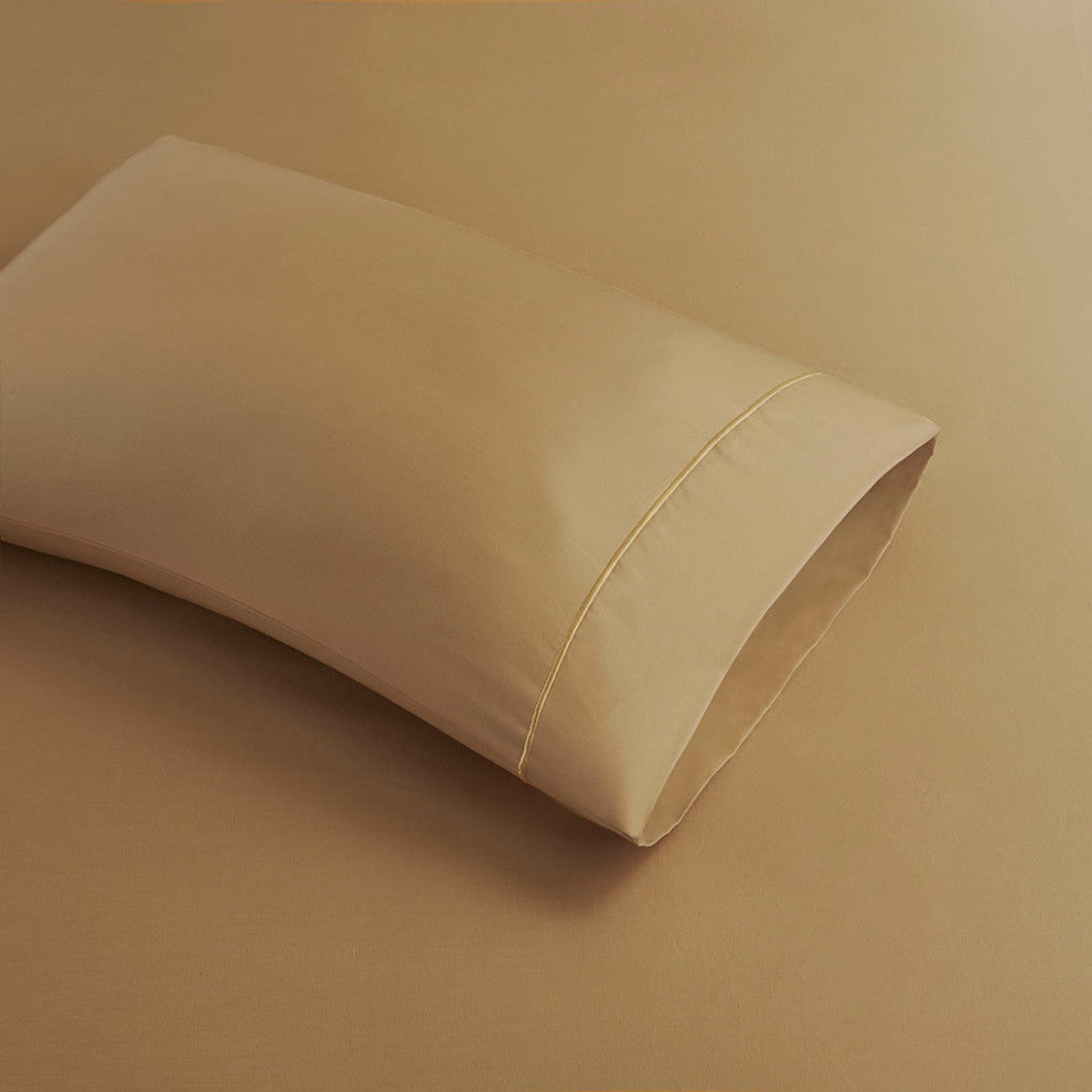 Madison Park 600 Thread Count Pima Cotton Sateen Sheet Set, Gold