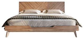 Modrest Soren Walnut Bed, Queen