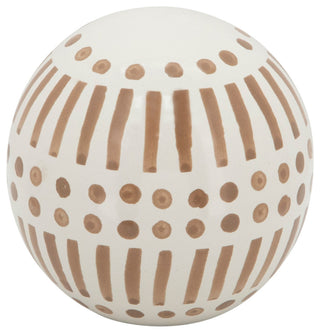 Ceramic 3-Piece Set Orbs, Tan