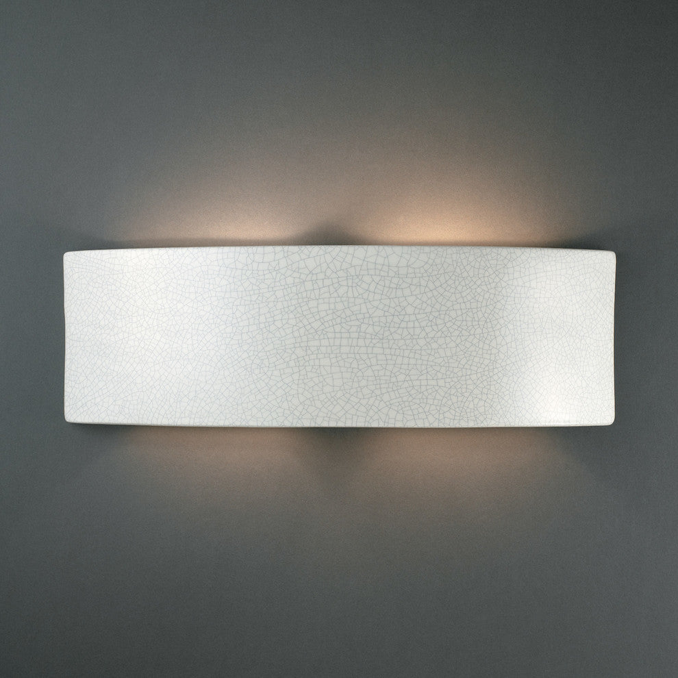 Ambiance ADA Arc, Wall Sconce, White Crackle, Incandescent