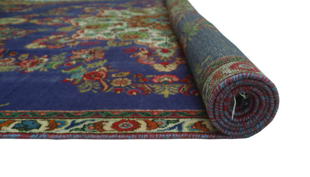 Fine Vintage Distressed Kelvin Drk. Purple Rug