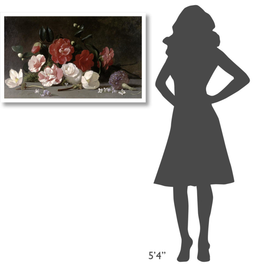 "Floral Still Life" Digital Paper Print by Jean-Baptiste Robie, 38"x24"