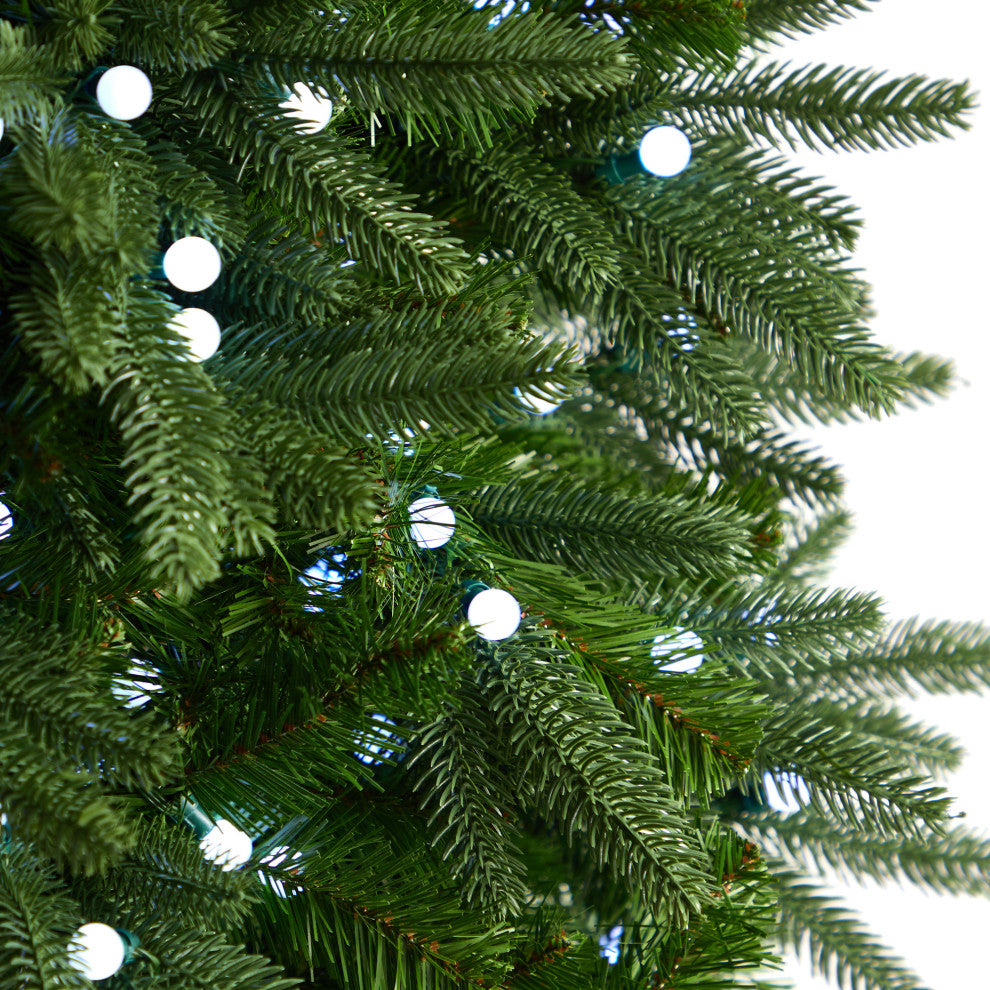 6.5' Fraser Fir Faux Xmas Tree W/550 Gum Ball Lights  &965 Bendable Branches