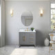 Vanity Art Bathroom Vanity With Sink, Cashmere Gray, 42", Single Sink, Golden Brushed