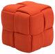 Checks Stool Orange