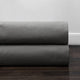 Graphite Grey Cotton Textural LinenWeave Fabric Sample, 4Wx4L