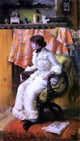 William Merritt Chase In the Studio (also known as Virginia Gerson) Canvas Wrap