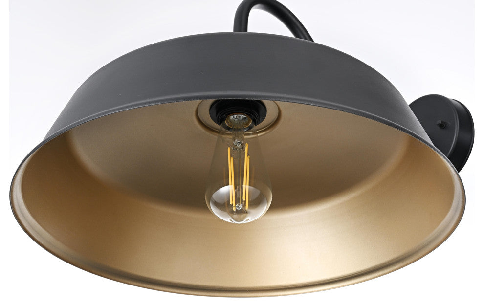 Home Living 20" Outdoor Wall sconce, Black