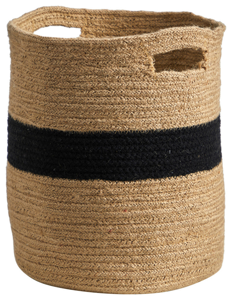 13.5" Handmade Natural Cotton Basket Planter