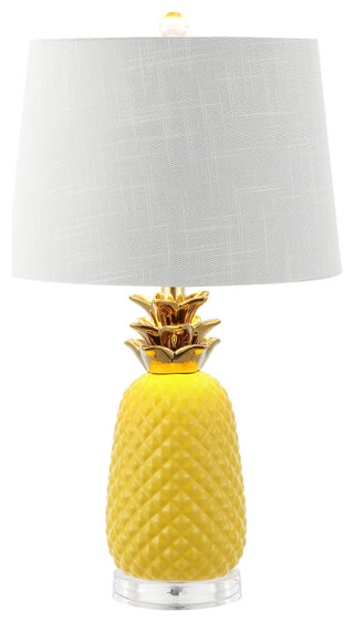 JONATHAN Y Lighting JYL4019 Pineapple 23" Tall LED Buffet Table - Yellow / Gold