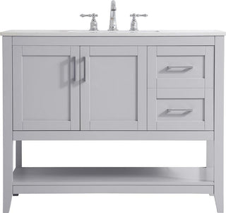 Traditional Gray 42" Bathroom Vanity