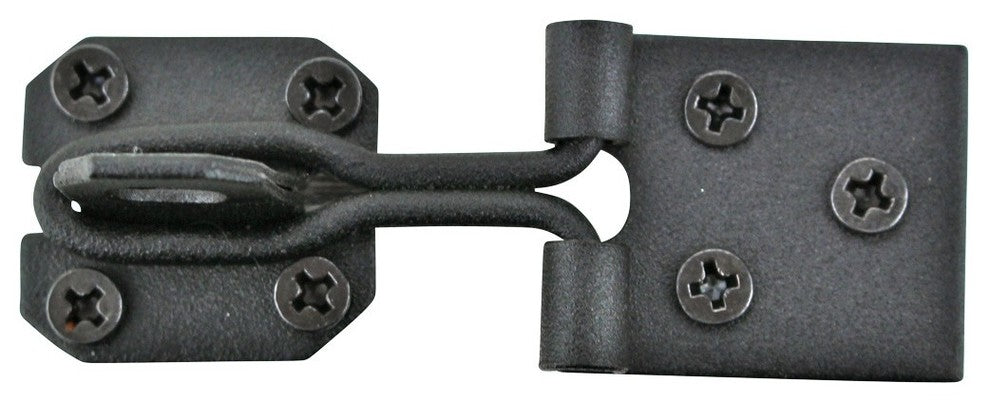 Black Door Hasp Door Lock Latch Wrought Iron Wire 3" Pack of 6 Renovators Supply