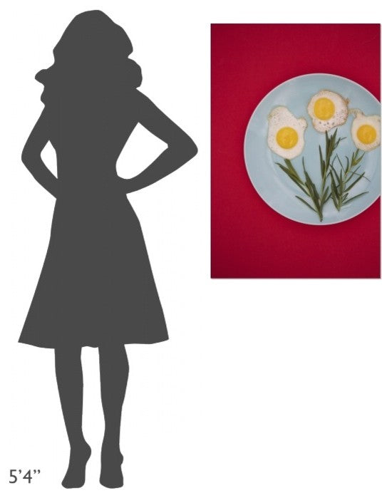 "Flower Eggs" Stretched Canvas Giclee by Sarah Saratonina, 24x36"