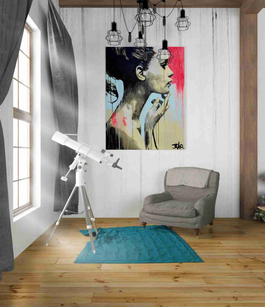 Epic Graffiti "Perhaps" by Loui Jover, Giclee Canvas Wall Art, 26"x34"