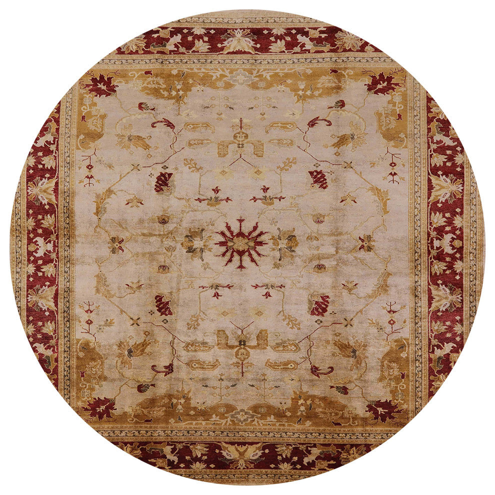 Ahgly Company Indoor Round Mid-Century Modern Area Rugs, 6' Round